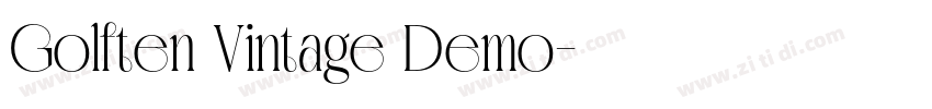 Golften Vintage Demo字体转换